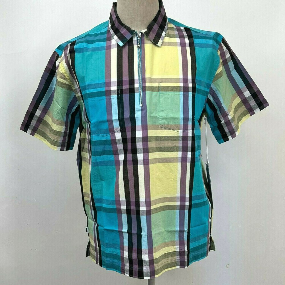 Obey SS Organic Cotton Woven Polo "Menace"